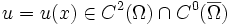 u=u(x)\in C^2(\Omega)\cap C^0(\overline \Omega)
