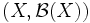 (X,\mathcal{B}(X))