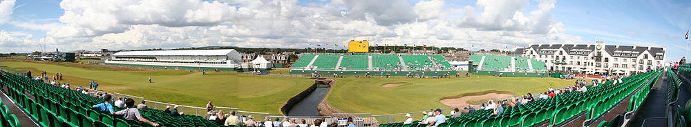The 18th hole at Carnoustie