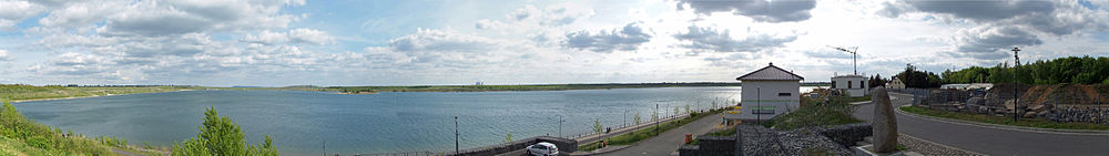 Markkleeberger See vom nördlichen Ufer (Mai 2010)
