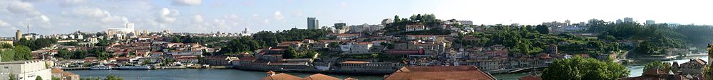 Panoramablick über den Douro von Porto aus