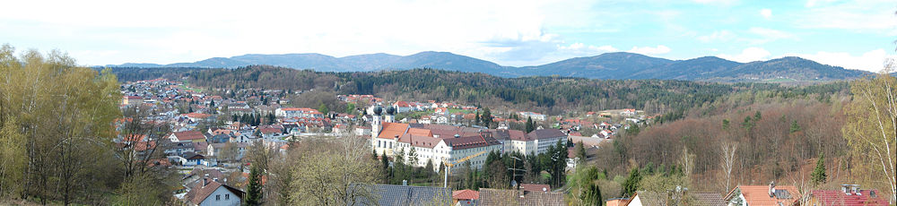 Panoramablick über Metten (Sicht vom Sickerberg)
