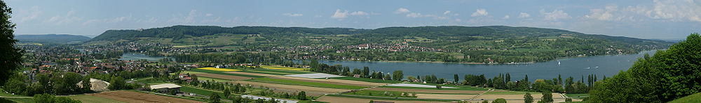 Panorama über dem Untersee bei Stein am Rhein