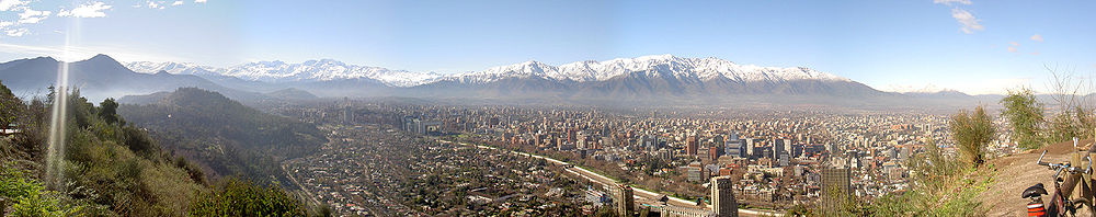 Panorama von Santiago de Chile