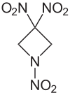 Strukturformel von 1,1,3-Trinitroazetidin