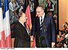 François Mitterrand und Helmut Kohl, 1987