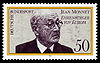Jean Monnet auf einer westdeutschen Briefmarke, 1977