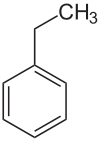 Strukturformel Ethylbenzol