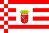 Landesflagge mit mittlerem Wappen