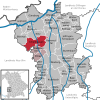 Lage der Stadt Ichenhausen im Landkreis Günzburg