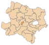Lage des politischen Bezirks St. Pölten