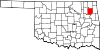 Map of Oklahoma highlighting Mayes County.svg