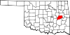 Map of Oklahoma highlighting McIntosh County.svg