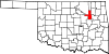 Map of Oklahoma highlighting Tulsa County.svg