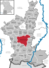 Lage der Stadt Marktoberdorf im Landkreis Ostallgäu