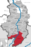 Lage der Marktgemeinde Oberstdorf im Landkreis Oberallgäu