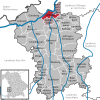 Lage der Gemeinde Offingen im Landkreis Günzburg