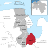 Lage der Stadt Varel im Landkreis Friesland