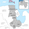 Lage der Gemeinde Wangerooge im Landkreis Friesland