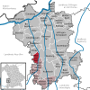 Lage der Gemeinde Wiesenbach im Landkreis Günzburg