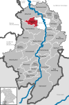 Lage der Marktgemeinde Wiggensbach im Landkreis Oberallgäu