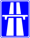 Zeichen für die  Autobahn