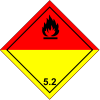 Schild Gefahrgutklasse 5.2; seit 2007