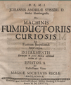 Johannes Andreas Stisser Machinis Fumiductoriis curiosis Titel.png