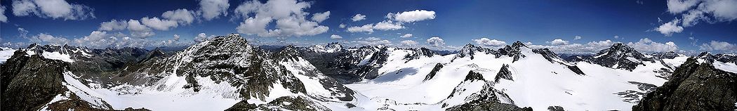 360°-Panorama der Silvretta