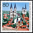 Stamp Germany 1996 Briefmarke Domplatz Halberstadt.jpg