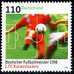 Stamp Germany 1998 MiNr2010 Fußballmeister Kaiserslautern.jpg