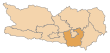 Lage des politischen Bezirks Klagenfurt-Land