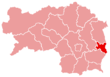 Lage des politischen Bezirks Fürstenfeld
