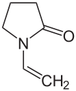 Strukturformel von N-Vinylpyrrolidon