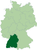 Gebiet der Oberliga Baden-Württemberg