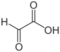 Strukturformel von Glyoxylsäure