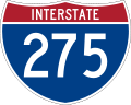 Straßenschild der Interstate 275