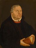 Martin Luther Gemälde von Lucas Cranach d. J., Kunsthistorisches Museum, Gemäldegalerie