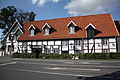 Fachwerkgebäude Deutsches Haus, Fassadenansicht B 513