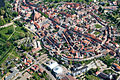 Luftbild auf den Stadtkern von Röbel