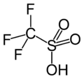 Strukturformel der Trifluormethansulfonsäure