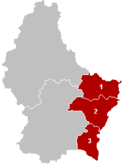 Lagekarte Distrikt Grevenmacher