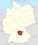 Locator map Mittelfranken in Germany.svg
