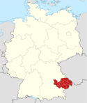 Locator map Niederbayern in Germany.svg