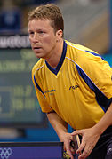 Jan-Ove Waldner bei den Olympischen Spielen 2004