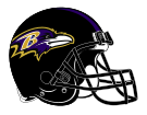 Helm der Baltimore Ravens