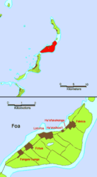 Karte der Insel Foa
