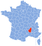 Lage von Ardèche in Frankreich