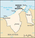 Karte Brunei Darussalam