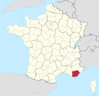 Lage des Departements Var in Frankreich